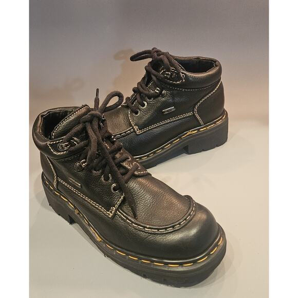 Dr. Martens 90s Black Boots 9275 England Sz US 10 Y2K combat Ankle EUC main image 11